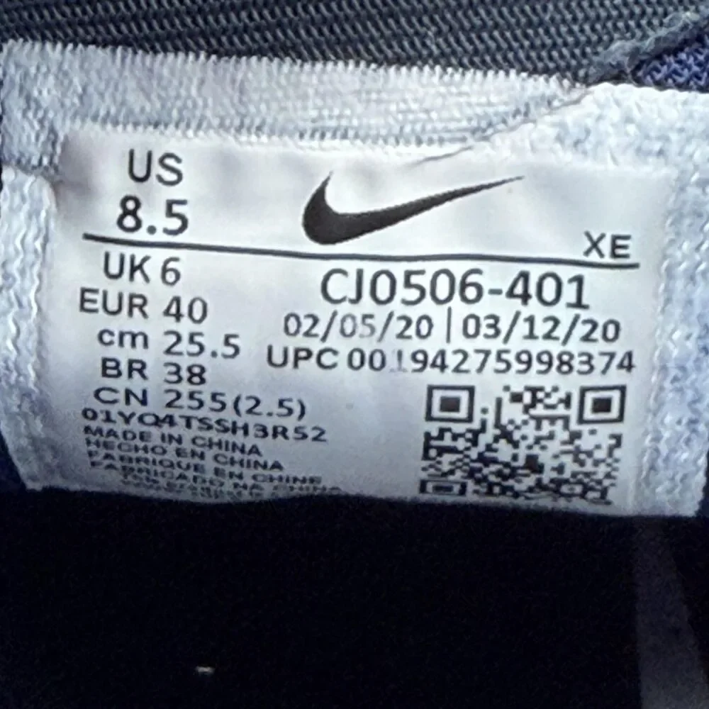 Nike Air Zoom Pegasus 37 Shoes Womens Size 8.5 Blue Running Sneakers CJ0506-401